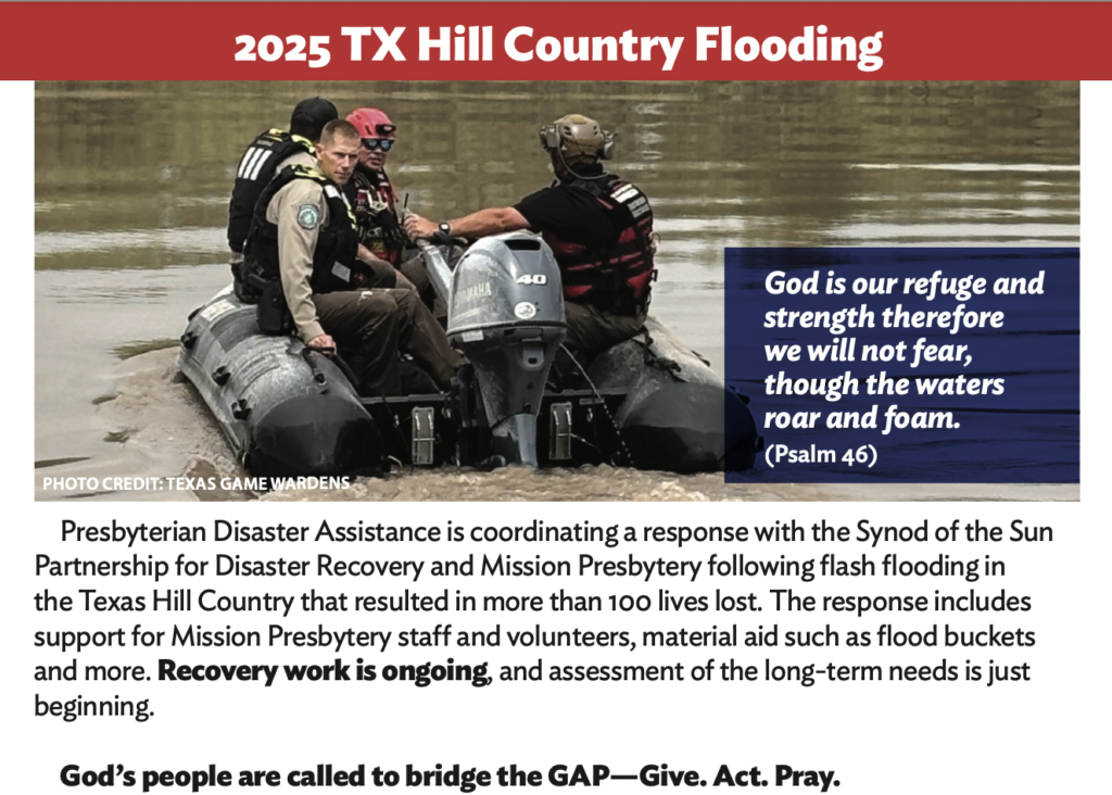 Presbyterian Disaster Assistance in Texas